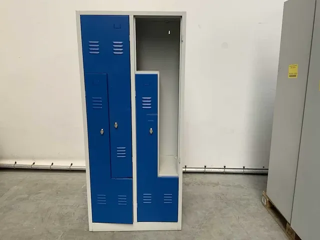 Lockerkast 4 deurs 800x500x1800mm (3x) - afbeelding 2 van  4