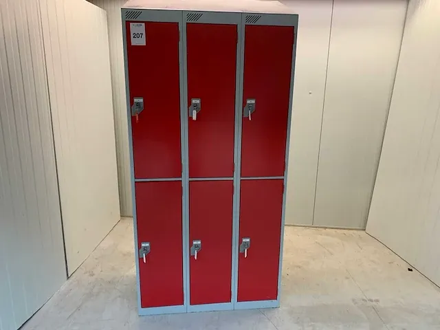Lockerkast 6-lockers - afbeelding 1 van  4