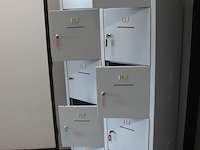 Lockerkast met 10 lockers. afmeting 80 x 45 x 191 cm. - afbeelding 3 van  3