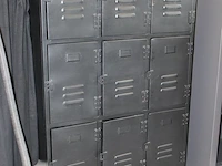 Lockerkast met 9 lockers. afmeting 100 x 48 x 161 cm. - afbeelding 2 van  2