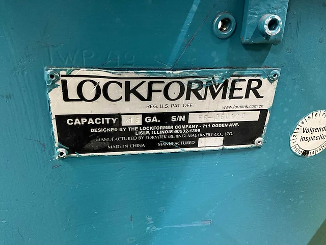 Lockformer agf-16 auto guide flanger - afbeelding 9 van  9