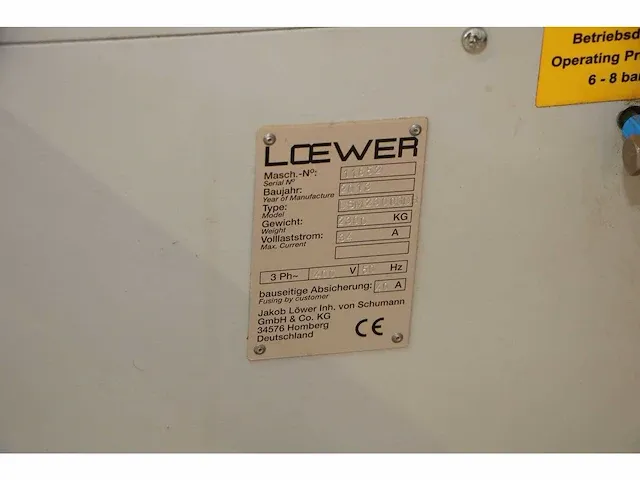Loewer - dsm2300 gdb - bandschuurmachine - afbeelding 37 van  44