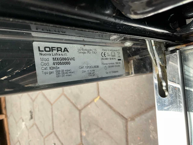 Lofra mxg86gv/c fornuis (2x) - afbeelding 14 van  14