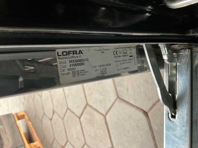 Lofra mxg86gv/c fornuis (2x) - afbeelding 8 van  11