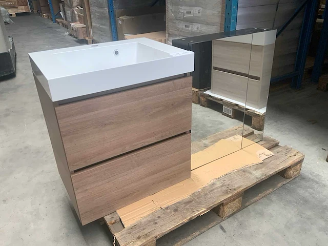 Loft chalet oak badmeubelset 60cm - afbeelding 1 van  6