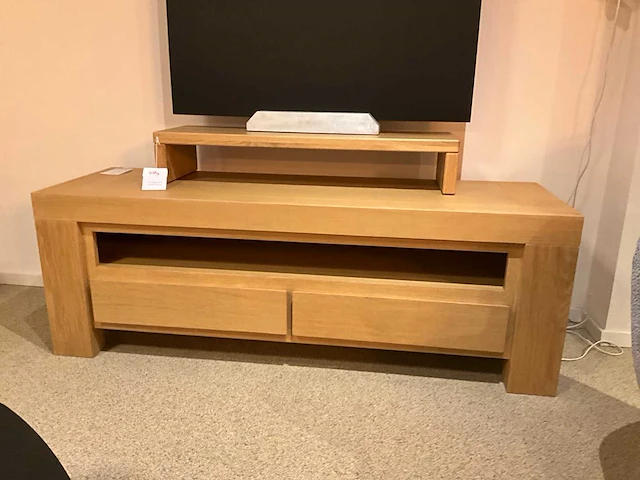 Loft eiken tv meubel - afbeelding 2 van  6