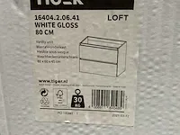 Loft white gloss badmeubelset 80cm - afbeelding 3 van  4