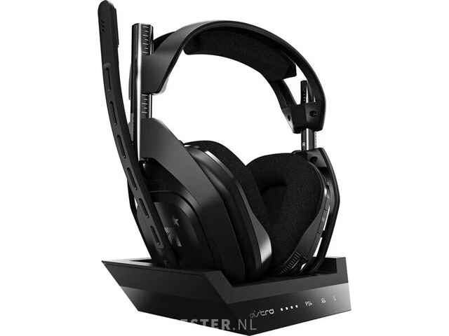 Logitech astro a50 koptelefoon - draadloos - hoofdmontage - stereo - zwart - bereik 914,4 cm - 20 hz / 20 khz - - afbeelding 2 van  6