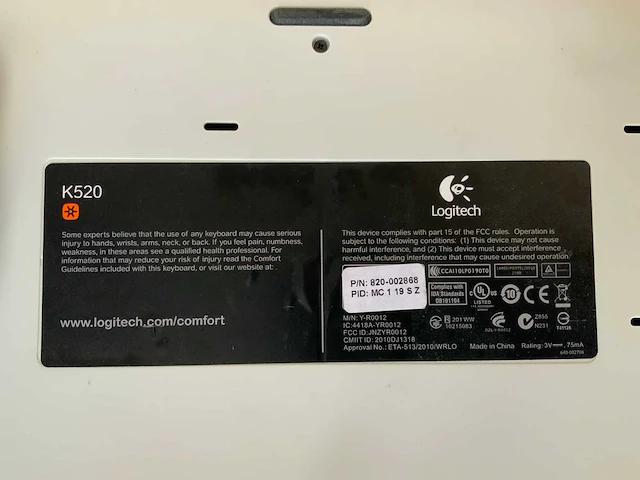 Logitech draadloos toetsenbord muis set k520/m310 unifying toetsenbord (6x) - afbeelding 4 van  5