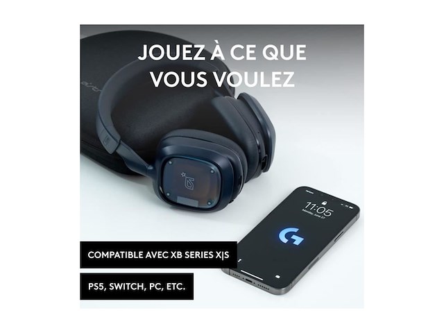 Logitech g astro a30 lightspeed wireless gaming headset bluetooth enabled dolby atmos blauw - afbeelding 2 van  2