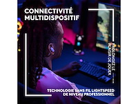 Logitech g fits draadloze gamingheadset lightspeed + bluetooth vier microfoons met ruimtelijke filtering zwart - afbeelding 2 van  4