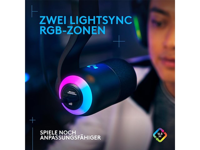 Logitech g yeticaster gx - gaming microfoon - dynamisch - met microfoonarm - rgb - usb - graphite - afbeelding 3 van  4