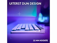 Logitech g515 lightspeed tkl draadloos gaming toetsenbord rgb qwerty us wit - afbeelding 2 van  3