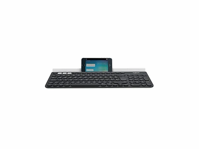 Logitech k780 toetsenbord rf-draadloos + bluetooth qwertz duits grijs, wit - afbeelding 2 van  5