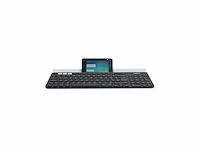 Logitech k780 toetsenbord rf-draadloos + bluetooth qwertz duits grijs, wit - afbeelding 2 van  5