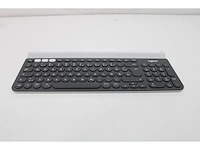 Logitech k780 toetsenbord rf-draadloos + bluetooth qwertz duits grijs, wit - afbeelding 5 van  5