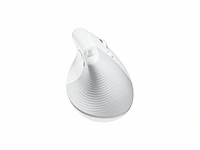 Logitech lift for business muis kantoor rechtshandig rf draadloos + bluetooth optisch 4000 dpi wit - afbeelding 1 van  3