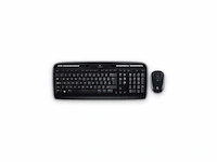 Logitech mk330 draadloos toetsenbord en muis combi qwerty zwart - afbeelding 1 van  5