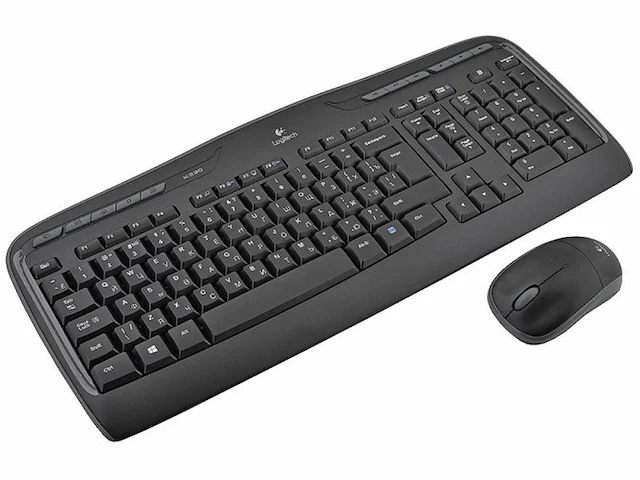 Logitech mk330 draadloos toetsenbord en muis combi qwerty zwart - afbeelding 3 van  5
