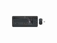 Logitech mk540 toetsenbord en draadloze muis frans azerty zwart, wit - afbeelding 1 van  2