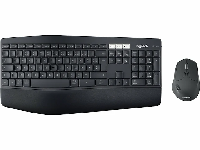 Logitech mk850 toetsenbord en muis qwertz swiss usb zwart - afbeelding 1 van  4