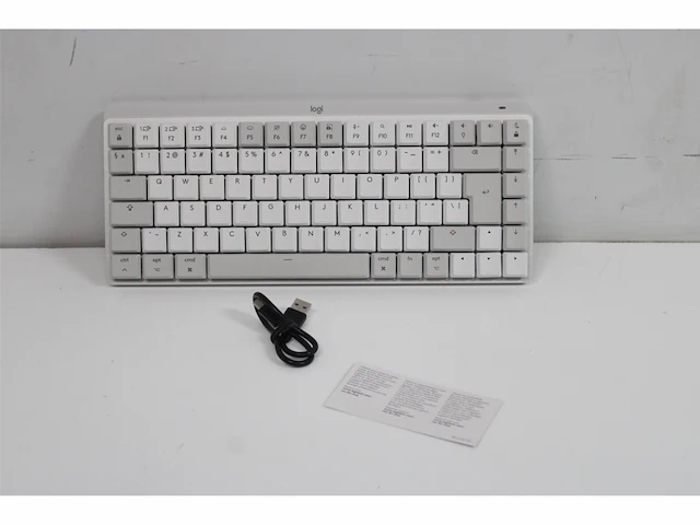 Logitech mx mechanical mini - draadloos toetsenbord - geschikt voor mac -qwerty us - wit - afbeelding 3 van  3