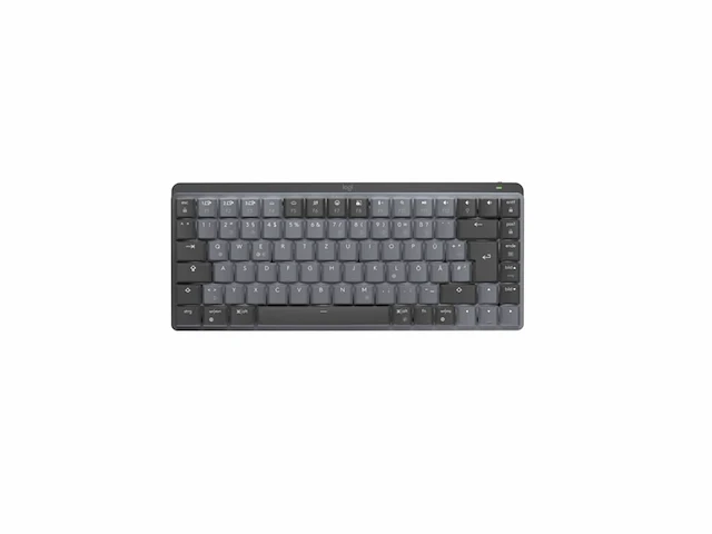 Logitech mx mini mechanical toetsenbord rf-draadloos + bluetooth qwertz duits grafiet, grijs - afbeelding 1 van  2