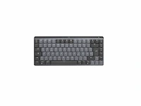 Logitech mx mini mechanical toetsenbord rf-draadloos + bluetooth qwertz duits grafiet, grijs - afbeelding 1 van  2