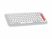 Logitech pop icon keys draadloos toetsenbord bluetooth qwerty us off white - afbeelding 2 van  3