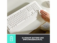 Logitech signature k650 - draadloos toetsenbord -qwertz- off white - afbeelding 2 van  2
