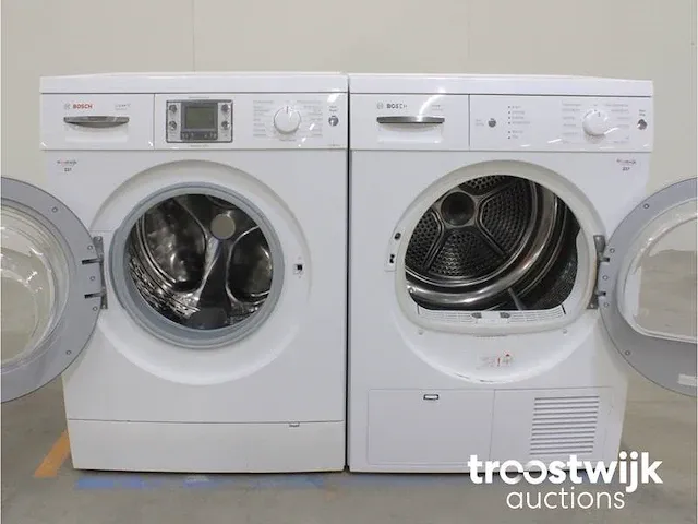 Logixx 8 sensitive aquastar 1600 wasmachine & bosch maxx 7 sensitive droger - afbeelding 2 van  8