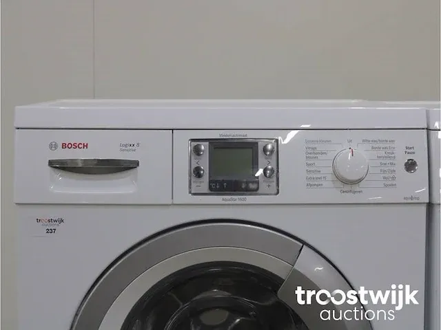 Logixx 8 sensitive aquastar 1600 wasmachine & bosch maxx 7 sensitive droger - afbeelding 3 van  8