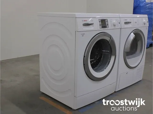 Logixx 8 sensitive aquastar 1600 wasmachine & bosch maxx 7 sensitive droger - afbeelding 4 van  8