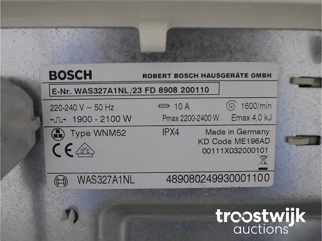 Logixx 8 sensitive aquastar 1600 wasmachine & bosch maxx 7 sensitive droger - afbeelding 5 van  8