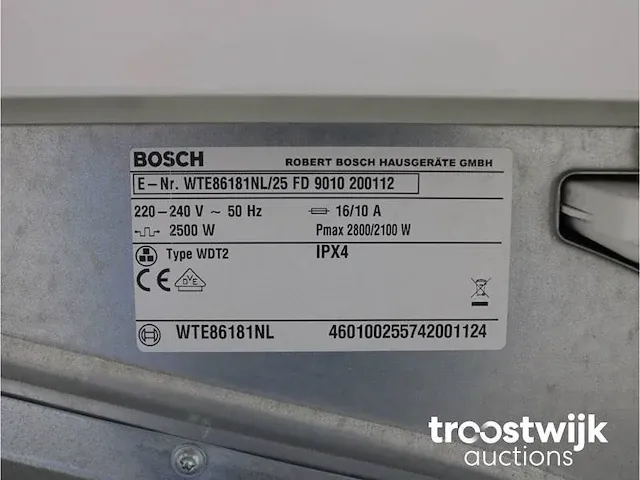 Logixx 8 sensitive aquastar 1600 wasmachine & bosch maxx 7 sensitive droger - afbeelding 8 van  8