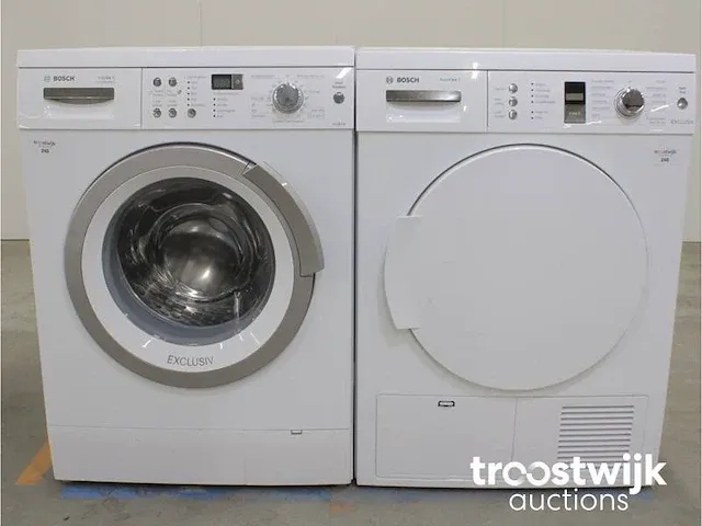 Logixx 8 varioperfect wasmachine & bosch avantixx 7 exclusiv droger - afbeelding 1 van  8