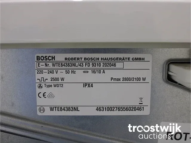 Logixx 8 varioperfect wasmachine & bosch avantixx 7 exclusiv droger - afbeelding 8 van  8