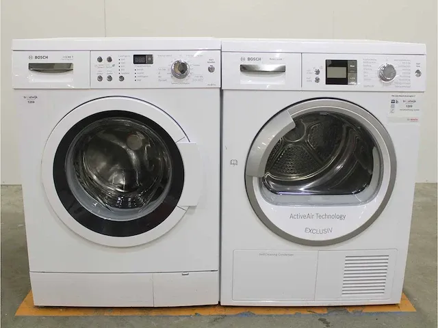 Logixx 8 varioperfect wasmachine & bosch ecologixx 7 droger - afbeelding 1 van  8