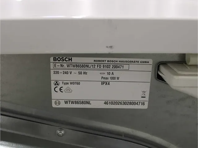 Logixx 8 varioperfect wasmachine & bosch ecologixx 7 droger - afbeelding 8 van  8