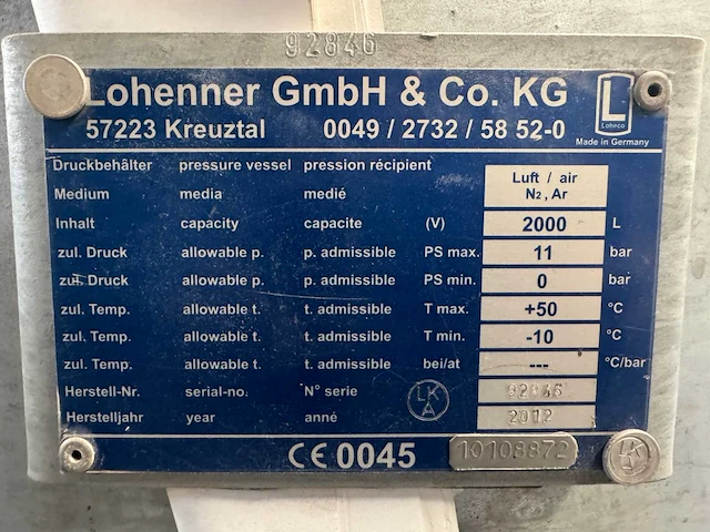 Lohenner gmbg lucht buffertank - afbeelding 5 van  13