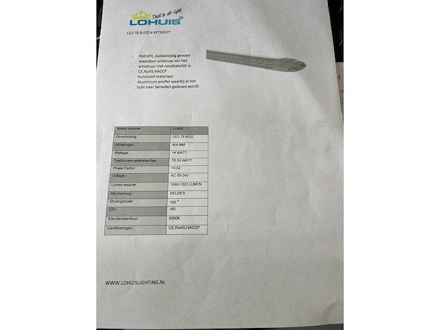 Lohuis t8 led tl-buis (20x) - afbeelding 5 van  5