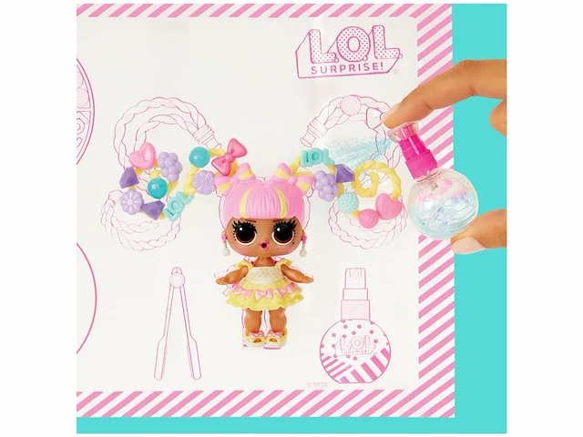 L.o.l. surprise! big surprise party - hair beads salon voor kinderen vanaf 4 jaar - afbeelding 3 van  4