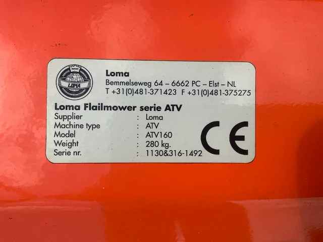 Loma avt160 klepelmaaier - afbeelding 5 van  18