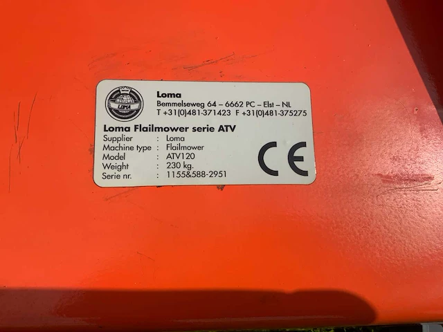 Loma flaimower atv120 klepelmaaier - afbeelding 6 van  16