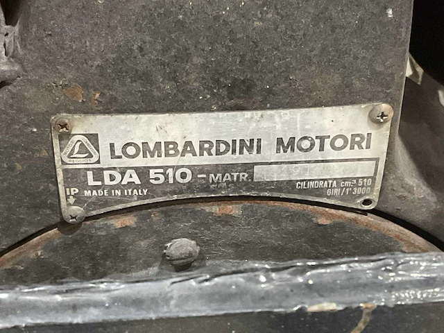 Lombardini lda 510 tweewielige trekker met frees - afbeelding 6 van  14