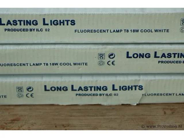 Long lasting lights t8 18w cool white - 3 stuks - afbeelding 2 van  4