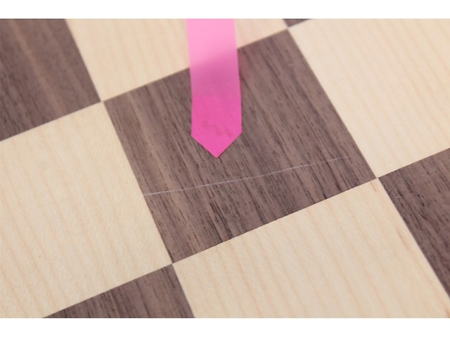 Longfield schaakbord walnoot/ esdoorn ingelegd 50x50 cm - afbeelding 4 van  4