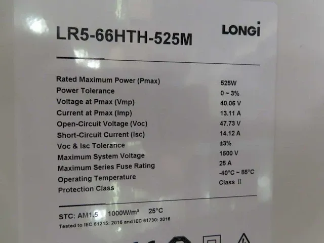 Longi - lr5-66hth-525m black - zonnepaneel (12x) - afbeelding 3 van  3