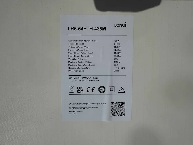 Longi - set van 3 zonnepanelen (435 wp) met 1,5 kw omvormer - afbeelding 2 van  3