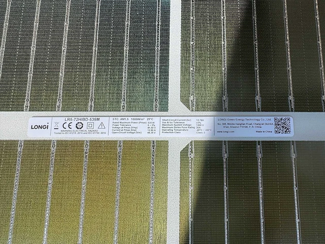 Longi - set van 62 longi zonnepanelen (535 wp) growatt 40 kw omvormer - afbeelding 3 van  7